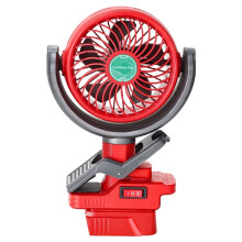 Portable Clip Fan for 18V Battery, Battery Powered Fan Cordless Cooling Fan for Car, Home, Outdoor,Camping