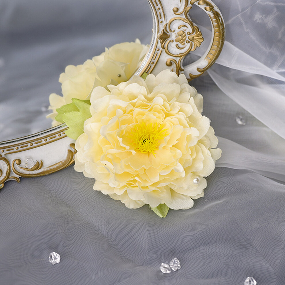 Hue-Grain (1) Vintage Peony Flower Hair Clip - 50 Chars
