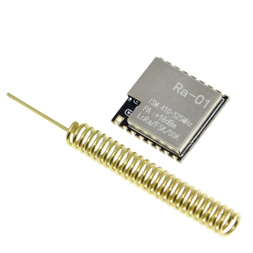 2PCS Ra-01 SX1278 433MHz LoRa Wireless RF Module with Spring Antenna SPI Interface Transmission Module for 1