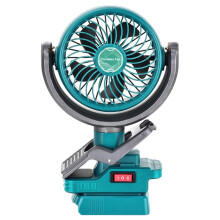 Cordless Clip Fan for 18V Battery 2 Speed Dual USB Portable Cooler Fan for Stroller Camping Outdoor