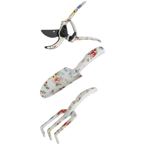 3PCS Garden Tool Set, Trowel Rake and Pruning Shears 1
