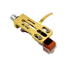 Universele Gouden Draaitafel-Headshell met Voorgemonteerde AT-3600L Cartridge voor LP-Vinylplatenspelers en -Grammofoons B