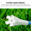 Pack of 100  Tees (83mm)-Stable Five-Prong Design, Suitable for Both Practice and -Course 6
