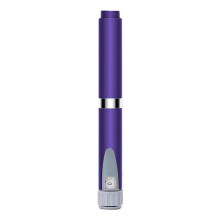 Adjustable Non-Invasive Liquid 0-60IU Injection Pen Kit Reusable 3ml Cartridge Injector Pen with 10pcs Bottles Violet