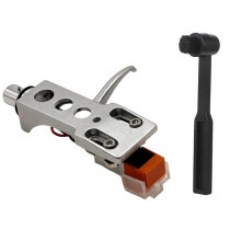 Uniwersalny Uchwyt Gramofonowy+Stylus AT3600L+Zestaw Szczotek Uniwersalny Uchwyt Wkładki Gramofonowej do Odtwarzacza Płyt LP A