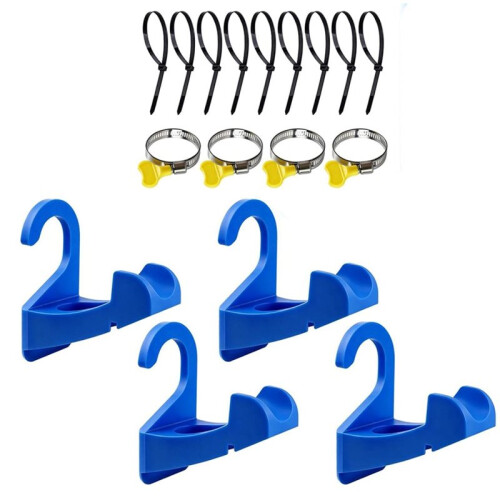 4-Pack Klämmor för Poolslangar, Poolrörsfäste, Pooltillbehör, Poolslangsfäste för Ovanmarkspooler 1