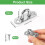 20Pack Ceiling Hook Ring Hooks Stainless Steel Oblong Pad Eye Plate Heavy Duty Ceiling & Wall Mount Hook Hanger 8