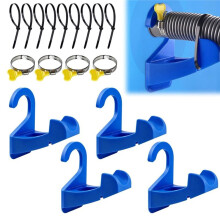 Paquete de 4 Abrazaderas para Mangueras de Piscina, Soportes para Tuberías de Piscina, Accesorios para Piscinas, Soportes para Mangueras de Piscina