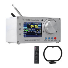 TEF6686 DSP Shortwave Radio with 2.4 Inch TFT Display Full Band AM/FM/SW/LW LW RDS DSP SDR Radio for Ham/DXers