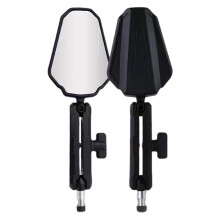Adventure Motorcycle Foldable Rear View Mirrors Wide Viewing Angled Design Easy Installation for GY300NK