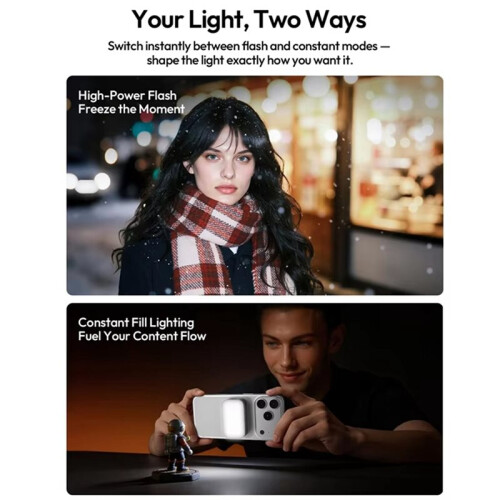 M02 Portable  Flash Magnetic Flash for  17 16 15 Dual Flash/Constant Modes Wireless Remote Control for Travel 1