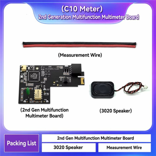 For I2C C10 2nd Generation Waveform Ammeter Companion Expansion Board Expandable Multimeter Manual Addition Module 2
