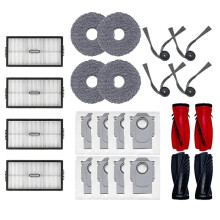 Premium Replacement Parts for Saros 20 Vacuum Main & Side Brush Mop Pad HEPA Filter Dust Bag