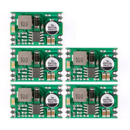 5Pcs - Step Down Power Supply Module Buck Regulated Board 2A Input 8-55V Output  to DC12V Electronic Module 1