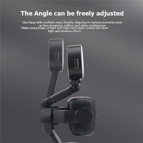 For  Osmo Pocket 4 Fill Light Adjustable Brightness LED Light Quick-Release Gimbal Selfie Light 2