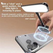 Magnetic Mobile Phone Fill Light Portable Handheld Beauty Light for Photo Video Reading Screen Eye Care White