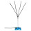 1set Patio Vertical Misting Cooling System 83-Centimeter Misting System with Nozzles,Yard Cooling System EU Plug 1