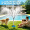 1set Patio Vertical Misting Cooling System 83-Centimeter Misting System with Nozzles,Yard Cooling System EU Plug 6