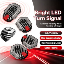 Bike Turn Signals Front and Rear Kit, Bicycle Turn Signal Horn Taillight Warning Lamp Electric Bicycle Flashers Lights