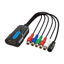 Convertidor de Componente YPbPr Rojo, Verde, Azul A Compatible, 1080P Compatible 1.3, Plug And