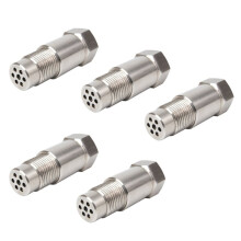 5PCS Stainless Steel Oxygen Sensor with Catalyst M18x1.5 Universal O2 Sensor Connector