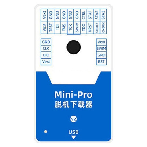 P100 V2  Pro Offline Downloader Programmer for STM32 STM8 MM32 Universal Burner with Offline Programming Capability