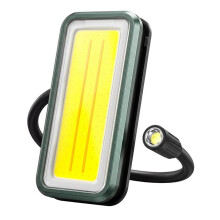 Luz de Trabajo Recargable con Luz Flexible de Cuello de Ganso, Luz Magnética Portátil para Reparación de Automóviles, Camping, Emergencia