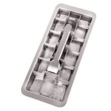 Stainless Steel Ice Trays, 18-Slot Ice Tray with Easy Release Handle, Detachable Ice Trays for Bars Kitchens
