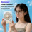 Ultra-Thin Desktop Fan Digital Display USB Charging Strong Wind Silent Card Style Fan Dormitory Small Fan C 8