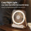 Ultra-Thin Desktop Fan Digital Display USB Charging Strong Wind Silent Card Style Fan Dormitory Small Fan C 4