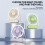 Ultra-Thin Desktop Fan Digital Display USB Charging Strong Wind Silent Card Style Fan Dormitory Small Fan C 6