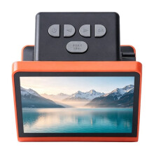 22MP Film Scanner for 135 Film 126KPK/110 Film/Super8/ Monochrome/Slide to Digital JPEG Photos 5'' LCD Screen EU Plug