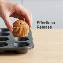 Muffin Pan with Cupcake Liners for Baking,24 Cup Nonstick Carbon Steel Cupcake Pan,Muffin Tin for Baking Supplies