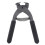 2pcs 17cm HandHeld Carbon Steel Silent Pliers Leather  Hole Punch Tool 4mm(4 Teeth) 2