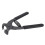 2pcs 17cm HandHeld Carbon Steel Silent Pliers Leather  Hole Punch Tool 4mm(4 Teeth) 8