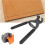 2pcs 17cm HandHeld Carbon Steel Silent Pliers Leather  Hole Punch Tool 4mm(4 Teeth) 4