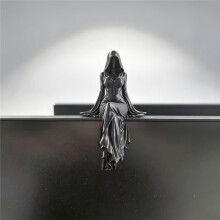 Lady Reaper - Scultura di Figura Eterea con Cappuccio, Statua Misteriosa per Decorazione di Librerie, Decorazione per La Casa di Halloween
