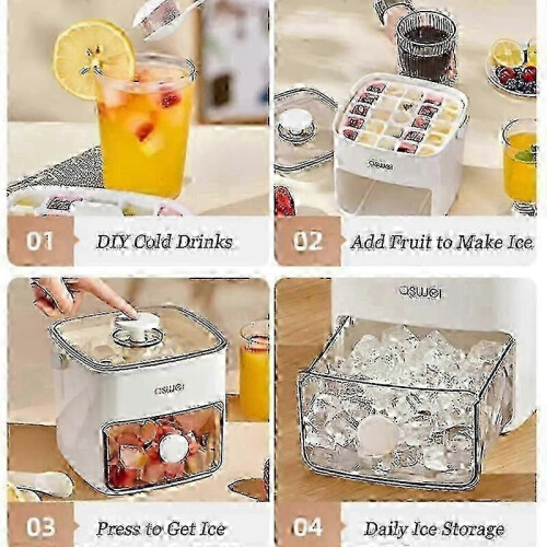 Countertop Ice Maker Machine - Produces 48 Cubes with One-Touch Release Function 1