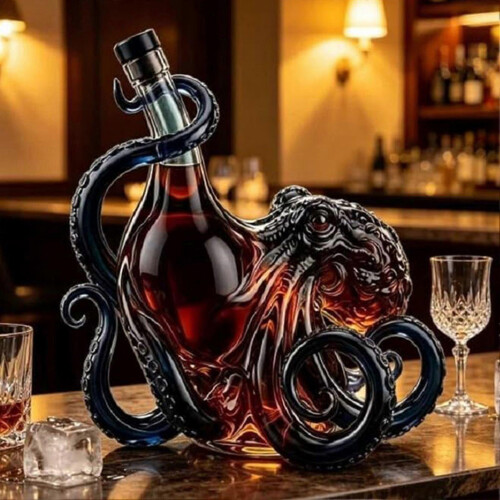Kraken Octopus Ουίσκι Decanter Γυάλινη Πειρατική Μπουκάλι Ρούμι Liquor Decanter για Διακόσμ 1