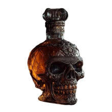 Einzigartige, mehrfarbige Totenkopf-Karaffe – geeignet für Tequila, Wodka, Spirituosen und Whisky – ein durchdachtes Geschenk für Mä