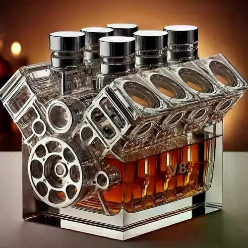 Διανομέας ουίσκι V8 Engines Liquor Bottle Bar, διανομέας κρασιού, δοχείο αλκοόλ, για τεκίλα 2
