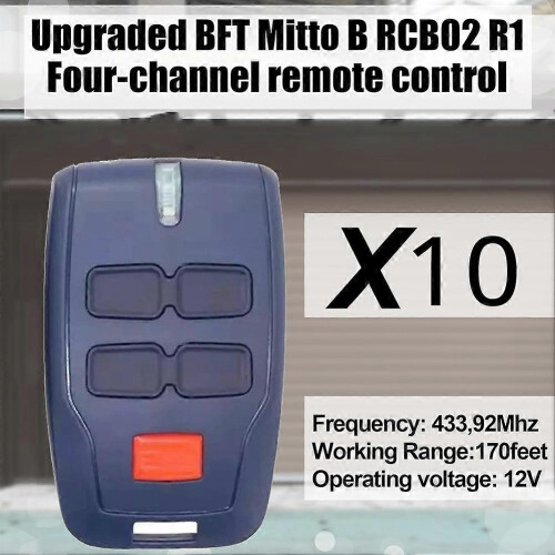 10 τεμάχια Τηλεχειριστήριο 4 κουμπιών 433MHz με κυλιόμενο κωδικό για πόρτα γκα 1