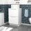 NES Home 500mm White Freestanding Vanity With Worktop and 420mm Round Basin 1