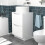 NES Home 500mm White Freestanding Vanity With Worktop and 420mm Round Basin 4