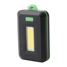 DK-15 Mini COB LED-Taschenlampe, Schlüsselanhängerleuchte, Notfall-Camping-Rucksacklicht mit 3 Modi (Grün) - Verkauf im 2er-Set: Grün