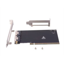 PCIE X16 to 2 Port SFF-8654 8i X8 External Card EGPU Adapter Card with Full Half Height Baffle