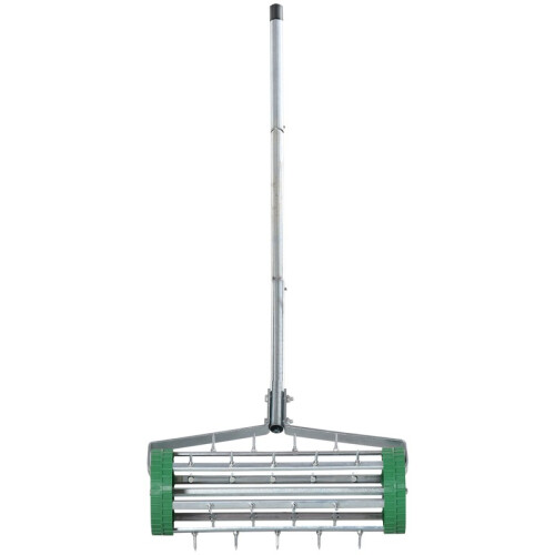 Manual Lawn Aerator Coring Tool with Collection Tray