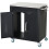 Kitchen Trolley Cart with Wheels, Storage Cabinet and Hooks 1
