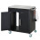 Kitchen Trolley Cart with Wheels, Storage Cabinet and Hooks 2