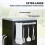 Kitchen Trolley Cart with Wheels, Storage Cabinet and Hooks 8